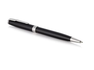 Ручка шариковая Parker Sonnet Core Black Lacquer CT, черный/серебристый — изображение 2