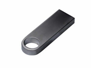 USB 3.0-флешка на 128 Гб с мини чипом и круглым отверстием, серебристый — изображение 3