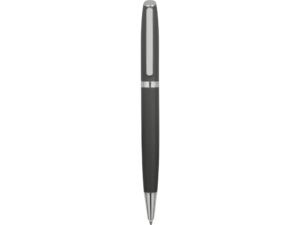 Ручка металлическая шариковая Flow soft-touch, серый/серебристый — изображение 2