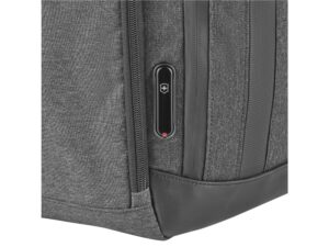 Рюкзак VICTORINOX Architecture Urban2 City Backpack 14'', серый, полиэстер / кожа, 30x19x42 см, 17 л — изображение 13