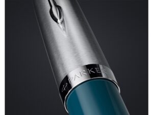 Перьевая ручка Parker 51 CORE TEAL BLUE CT, перо: F, цвет чернил: black, в подарочной упаковке. — изображение 10