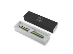 Ручка-роллер Parker Vector XL Green CT, цвет чернил black, стержень: F, в подарочной упаковке. — изображение 2