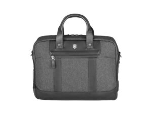Портфель VICTORINOX Architecture Urban2 15 Briefcase 15'', серый, полиэстер/кожа, 42x13x31 см, 16 л — изображение 3