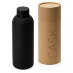 Вакуумная термобутылка Cask Waterline, soft touch, 500 мл, тубус, черный