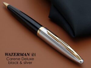 Шариковая ручка Waterman Carene De Luxe, цвет: Black/Silver, стержень: Mblue — изображение 2