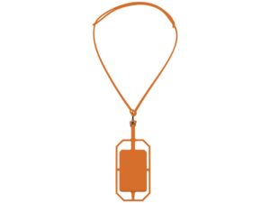 Картхолдер RFID со шнурком, оранжевый — изображение 5