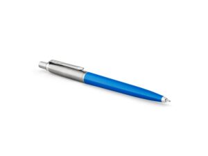 Шариковая ручка Parker Jotter Originals Blue Chrom CT, стержень: M blue в подарочной упаковке — изображение 2