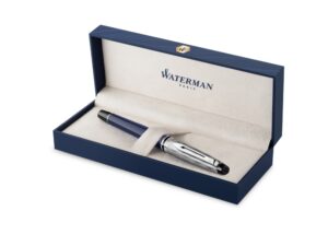 Перьевая ручка Waterman Expert22 SE deluxe Blue CT, перо: F, цвет: Blue, в подарочной упаковке — изображение 2