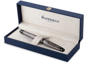 Ручка-роллер Waterman Expert Silver F BLK в подарочной упаковке — изображение 2