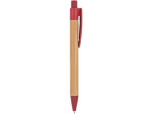 Шариковая ручка STOA с бамбуковым корпусом, красный — изображение 4