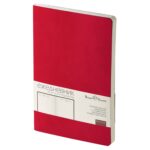 Ежедневник А5 недатированный Megapolis Velvet Flex, ярко-бордовый