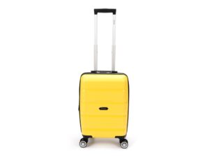 Чемодан TORBER В Отпуск, жёлтый, полипропилен, 33 х 22 х 53 см, 35 л — изображение 9