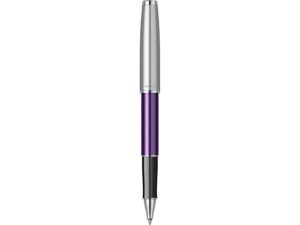 Ручка-роллер Parker Sonnet Essentials Violet SB Steel CT, цвет чернил black, перо: F, в подарочной упаковке. — изображение 2