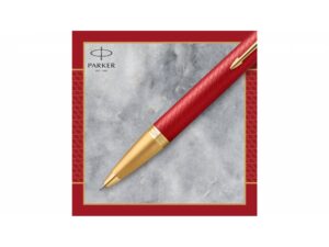 Шариковая ручка Parker IM Premium K318  Red GT, стержень: M, цвет чернил: blue, в подарочной упаковке. — изображение 5