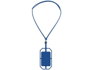Картхолдер RFID со шнурком, ярко-синий — изображение 5