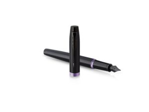 Перьевая ручка Parker IM Vibrant Rings Flame Amethyst Purple, стержень:F, цвет чернил: blue, в подарочной упаковке. — изображение 3