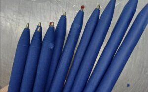 Ручка картонная с колпачком Recycled, темно-синий (Р) — изображение 5