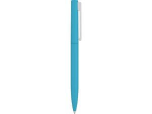 Шариковая ручка  Bright F Gum soft-touch, голубой — изображение 2