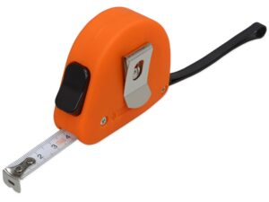 Рулетка 3м Meter, софт-тач, оранжевый — изображение 2
