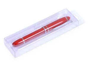 USB-флешка на 32 Гб в виде ручки с мини чипом, красный — изображение 2