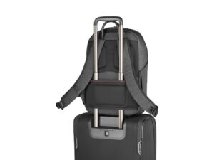 Рюкзак VICTORINOX Architecture Urban2 City Backpack 14'', серый, полиэстер / кожа, 30x19x42 см, 17 л — изображение 8