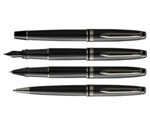 Шариковая ручка Waterman Expert Black, цвет чернил Mblue, в подарочной упаковке — изображение 7