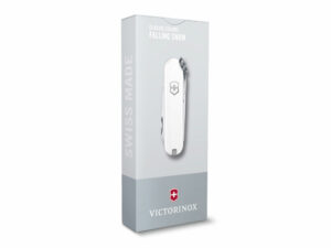 Нож-брелок VICTORINOX Classic SD Colors Falling Snow, 58 мм, 7 функций, белый — изображение 4