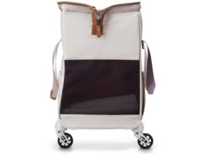 Сумка для перевозки животных DELSEY, CHATELET AIR 2.0,  на колесах, 42л, белый — изображение 5