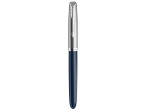 Перьевая ручка Parker 51 CORE MIDNIGHT BLUE CT, перо: F, цвет чернил: black, в подарочной упаковке. — изображение 3