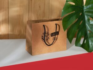 Пакет подарочный Kraft XS, 23x19x10 см — изображение 3