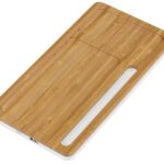 Беспроводное зарядное устройство-органайзер из бамбука Timber, темно-натуральный/белый