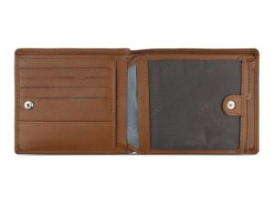 Портмоне BUGATTI Bomba, с защитой данных RFID, коньячного цвета, кожа/полиэстер, 12х2х9,5 см — изображение 4