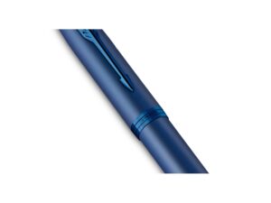 Перьевая ручка Parker IM Monochrome Blue, перо:F, цвет чернил: blue, в подарочной упаковке. — изображение 5