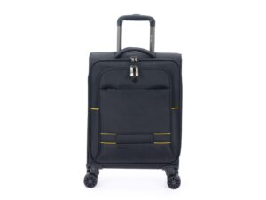 Чемодан TORBER Brosno, чёрный, нейлон 600D, 36,5 х 14 х 54 см, 32 л — изображение 3