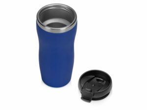 Термокружка Double wall mug C1, soft touch, 350 мл, синий (Р) — изображение 2