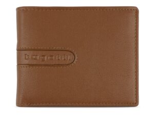 Портмоне BUGATTI Bomba, с защитой данных RFID, коньячного цвета, кожа/полиэстер, 12х2х9,5 см — изображение 2