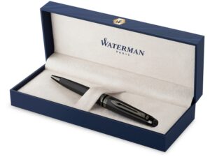 Шариковая ручка Waterman Expert Black, цвет чернил Mblue, в подарочной упаковке — изображение 2