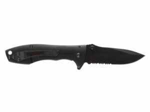 Нож складной Stinger, 80 мм, (чёрный), материал рукояти: сталь/алюминий (чёрно-красный) — изображение 3
