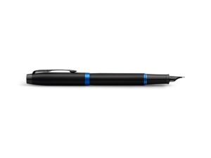 Перьевая ручка Parker IM Vibrant Rings Flame Blue, стержень:F, цвет чернил: blue, в подарочной упаковке. — изображение 4
