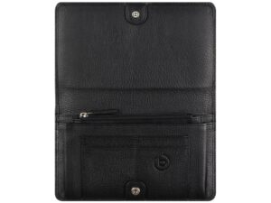 Кошелёк женский BUGATTI Lady Top, чёрный, натуральная воловья кожа, 19,5х2х11,2 см — изображение 3