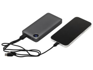 Внешний аккумулятор с дисплеем Mild, 10 000 mAh, темно-серый — изображение 2