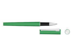 Ручка металлическая роллер Brush R GUM soft-touch с зеркальной гравировкой, зеленый — изображение 2