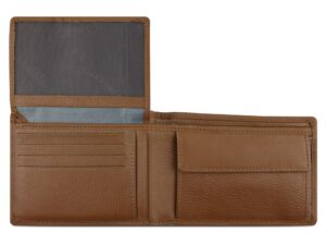 Портмоне BUGATTI Banda, с защитой RFID, коньячного цвета цвет, кожа/полиэстер, 12,5х2х9 см — изображение 4