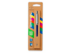 Шариковая ручка Parker Jotter ORIGINALS NAVY BLUE CT (2747C), стержень: M blue ЭКО-УПАКОВКА — изображение 2