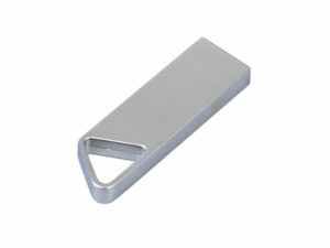 USB 2.0-флешка на 16 Гб с мини чипом, компактный дизайн, отверстие треугольной формы для цепочки — изображение 3