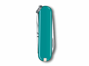Нож-брелок VICTORINOX Classic SD Colors Mountain Lake, 58 мм, 7 функций, тёмно-бирюзовый — изображение 3