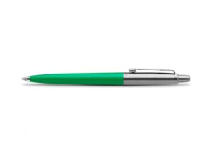 Шариковая ручка Parker Jotter, цвет GREEN, цвет чернил синий, толщина линии M , в подарочной коробке — изображение 3