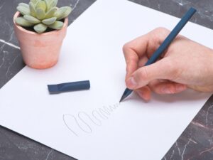 Вечный карандаш из переработанной бумаги Recycled pencil, темно-синий — изображение 4