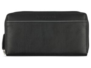 Кошелёк женский BUGATTI Banda, с защитой данных RFID, чёрный, кожа/полиэстер, 18,5х2х10 см — изображение 2