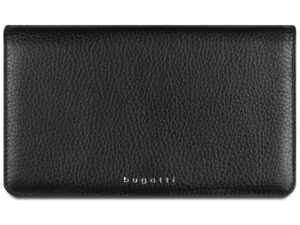 Кошелёк женский BUGATTI Lady Top, чёрный, натуральная воловья кожа, 19,5х2х11,2 см — изображение 2